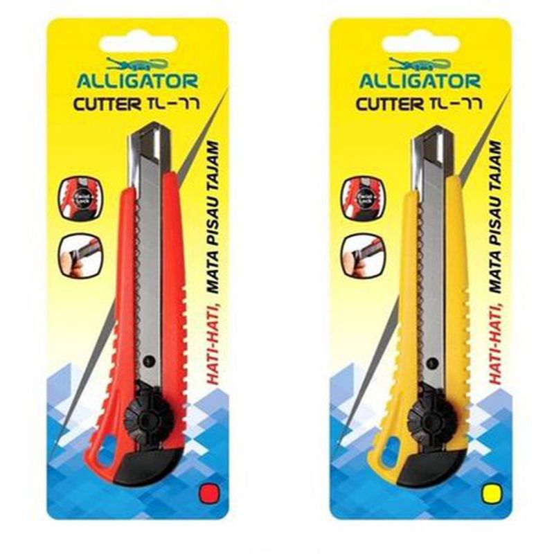 

[CUTTER BESAR] ALIGATOR CUTTER SILET TAJAM/PEMOTONG KUAT DENGAN PENGUNCI KODE TL-77