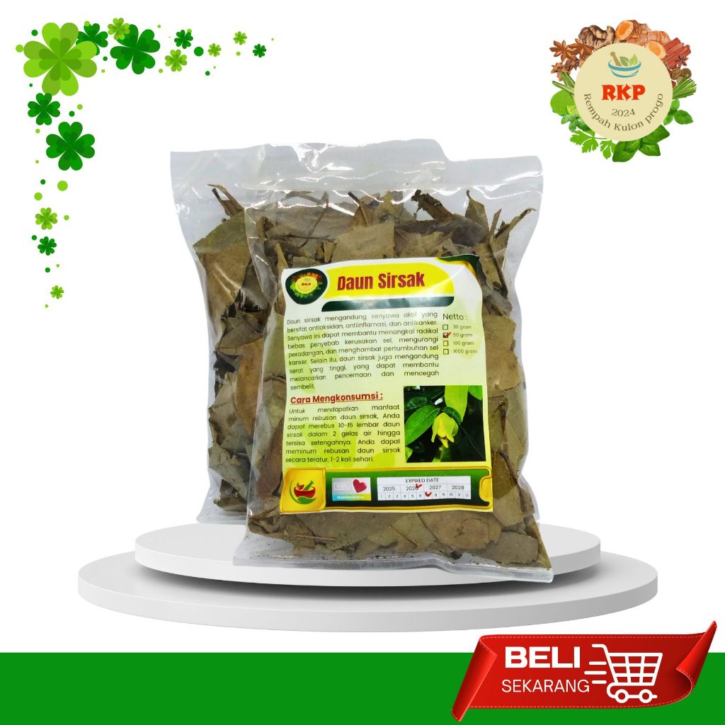 

Daun Sirsak Kering 100gram RPK