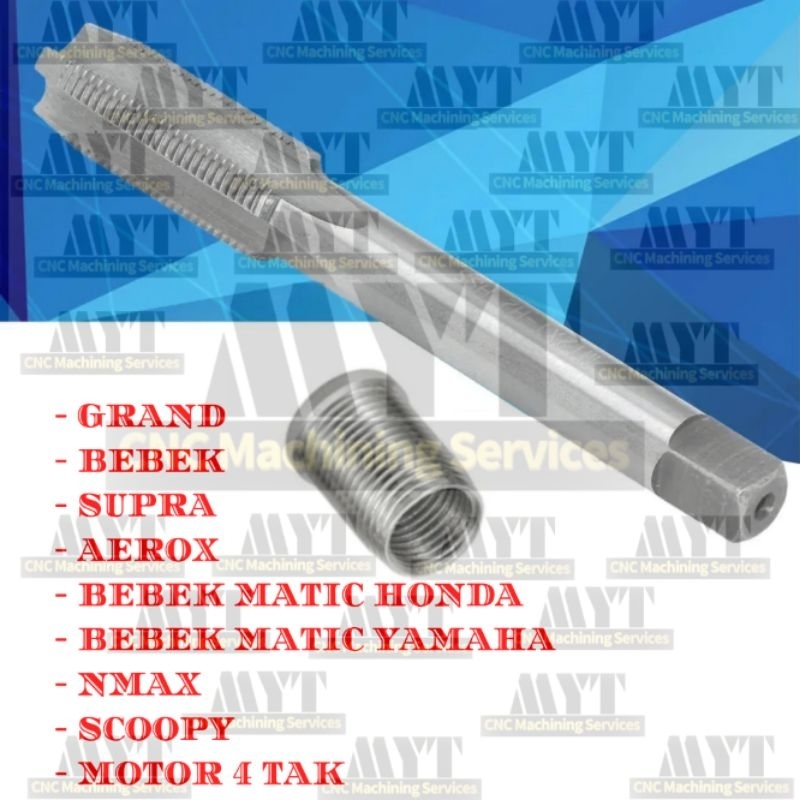 Set Tap Busi Bos Bebek/Grand/Supra Semua Jenis Motor 4 Tak Matic Bebek Beat Vario Scoopy