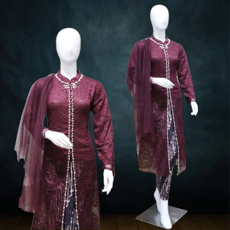 atasan kebaya ibu hajat / atasan kebaya ibu besan / kebaya ibu hajat / baju ibu besan