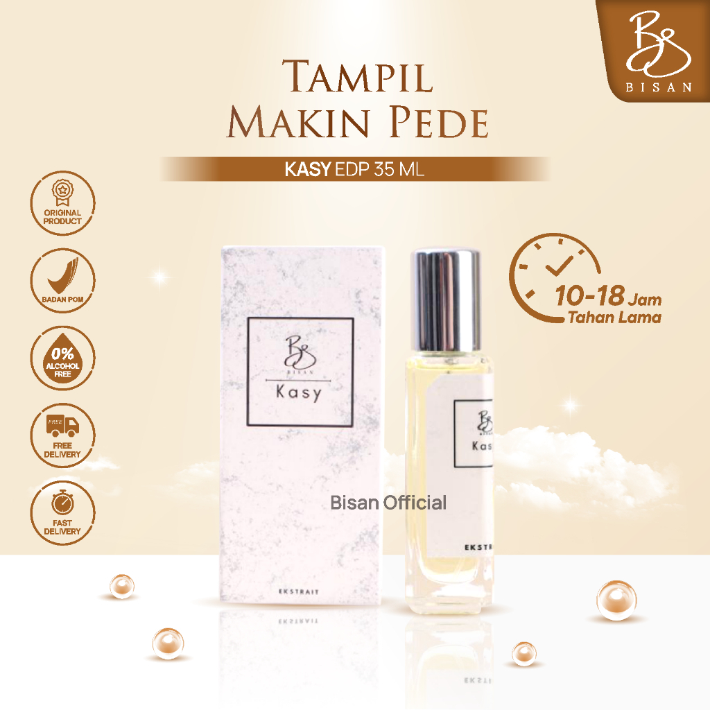 Bisan Official - Farfum Kasy EDP Eu De Parfume Spray Sweet 35 ML Wangi Tahan Lama Kualitas Premium