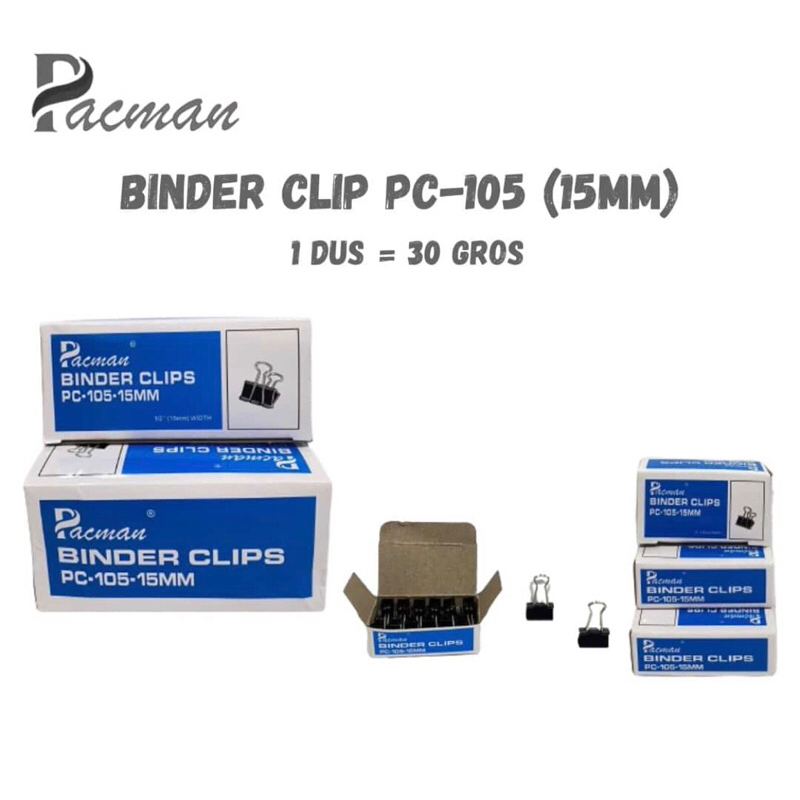 

1pack Binder Clip 105 (15mm) Clip kertas jepit kertas