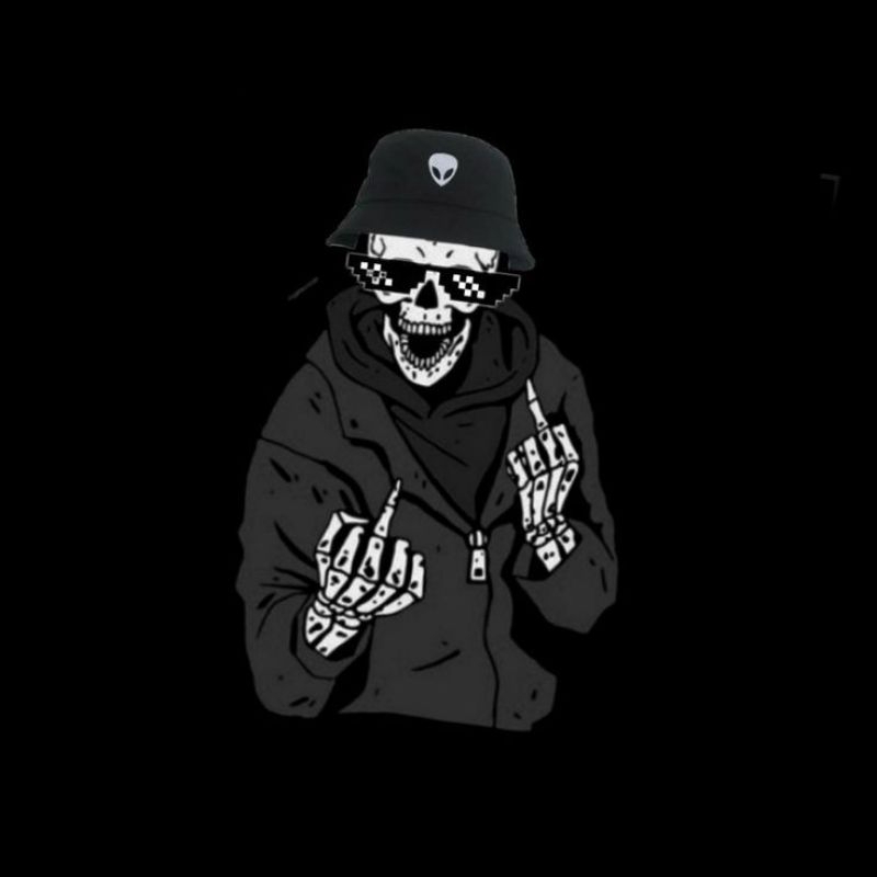 

sticker tengkorak 2/sticker aesthetic/sticker tumblr/sticker premium/sticker hp/sticker laptop/sticker helm/