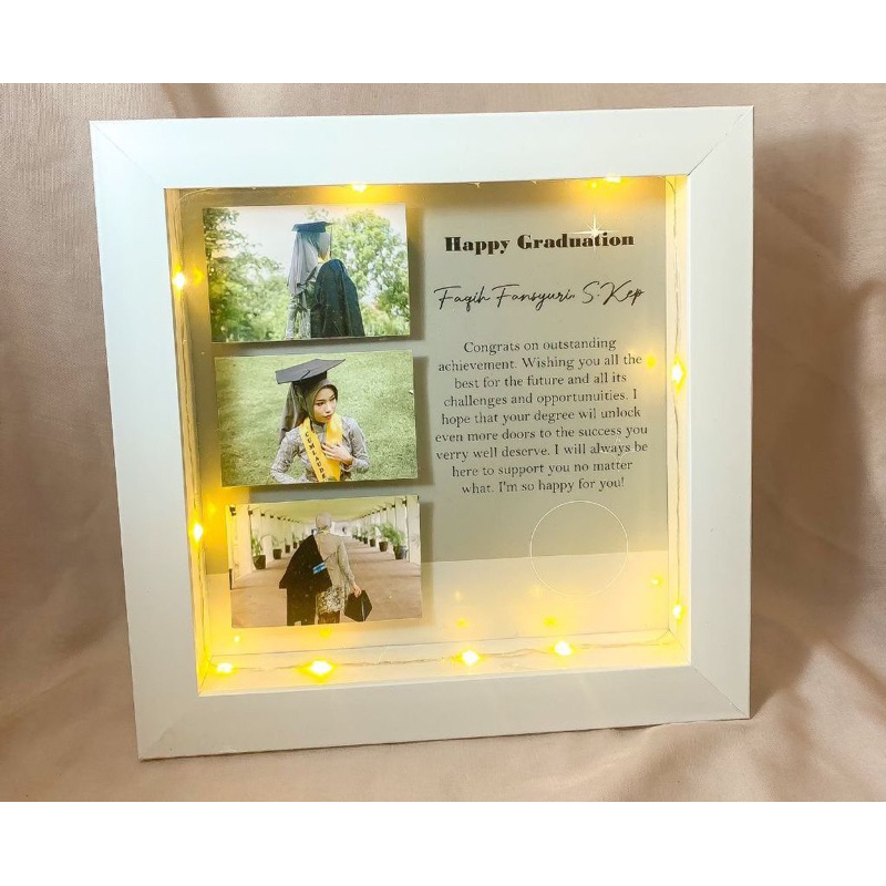 Frame 3D | HADIAH WISUDA | PERNIKAHAN | BIRTHDAY DLL CUSTOM