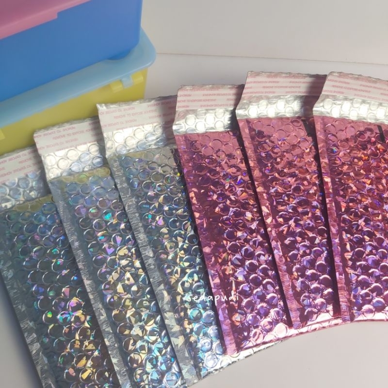 

(satuan) bubble mailer hologram 12 x 18