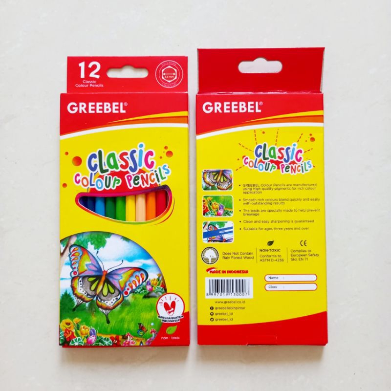 

[ MURAH ] Pensil Warna Color Pencil Greebel 12 Warna Panjang