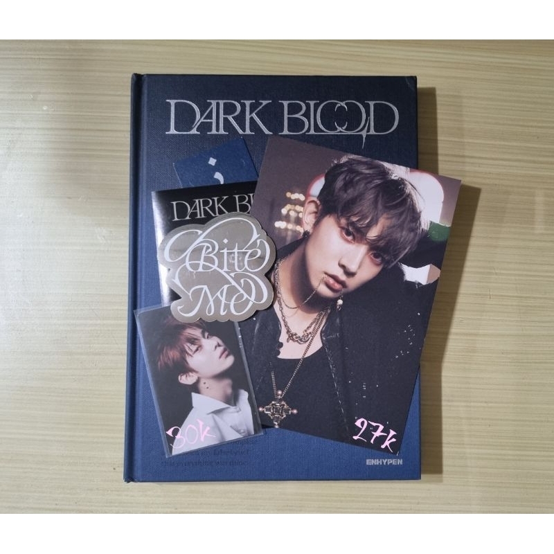 [ ENHYPEN DARK BLOOD ] heeseung, jake postcard/sunoo photocard