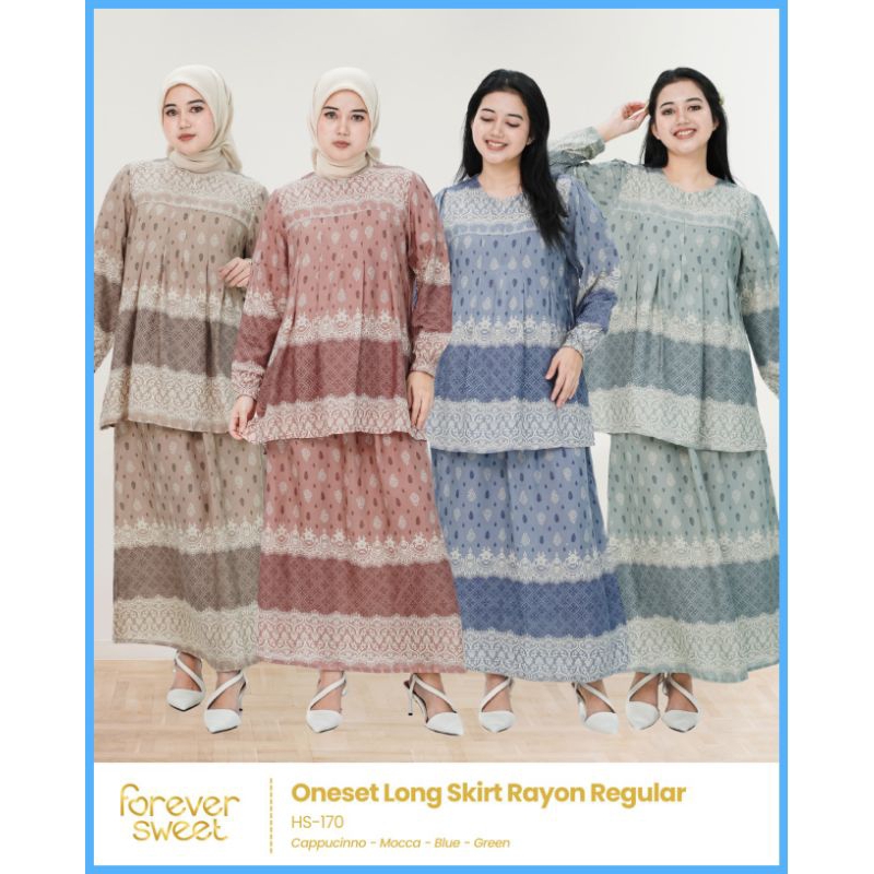 FOREVER SWEET SETELAN ROK GAMIS RAYON