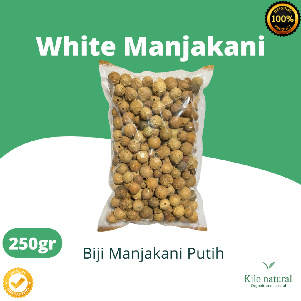 

250gr Manjakani Putih / White Manjakani / Biji Manjakani Putih 250gram