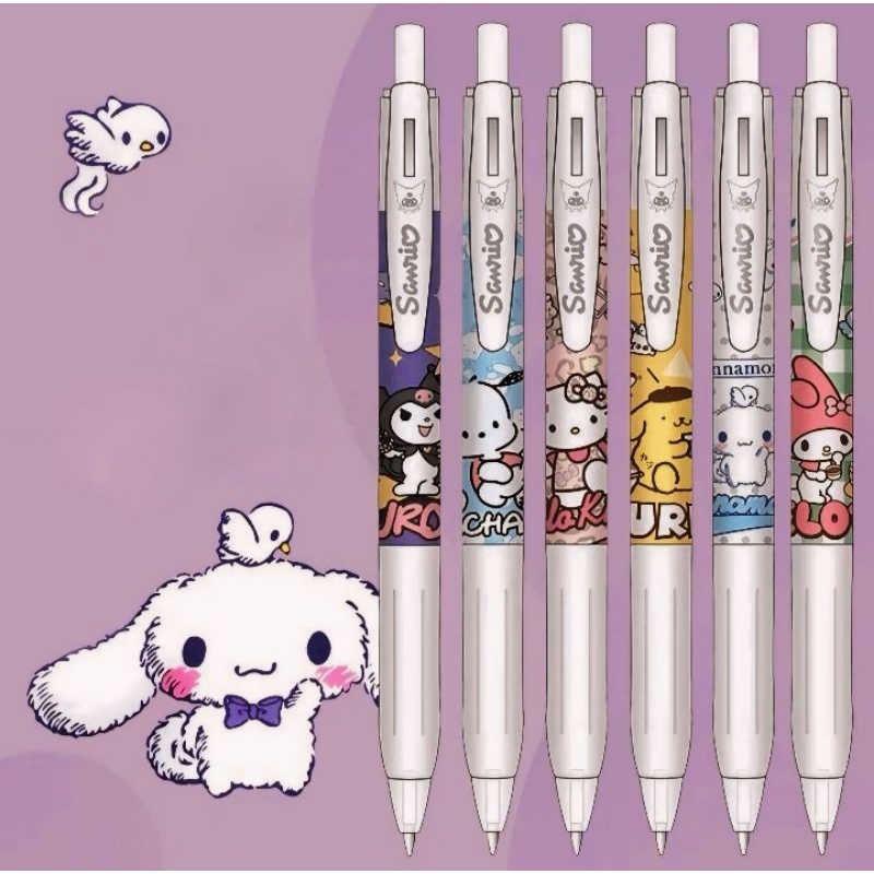 

Pulpen Sanrio 6 pcs Kuromi Melody Cinnamoroll