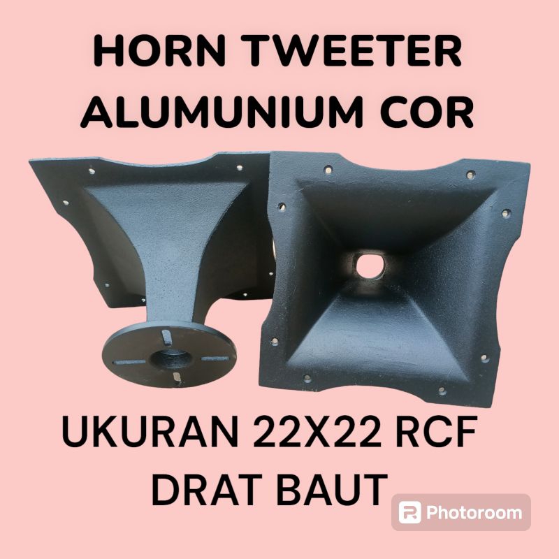 Horn tweeter/corong tweeter alumunium cor ukuran 22X22 RCF