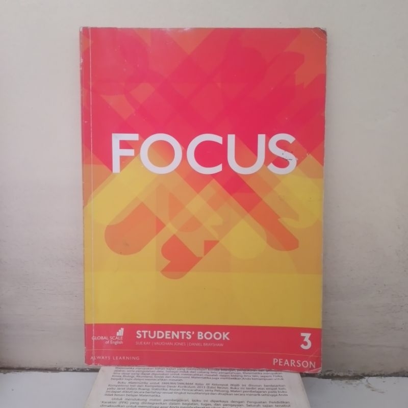 FOCUS ENGLISH BOOK | BUKU BAHASA INGGRIS FOCUS 3 | STUDENTS' BOOK FOCUS 3 (PEARSON)