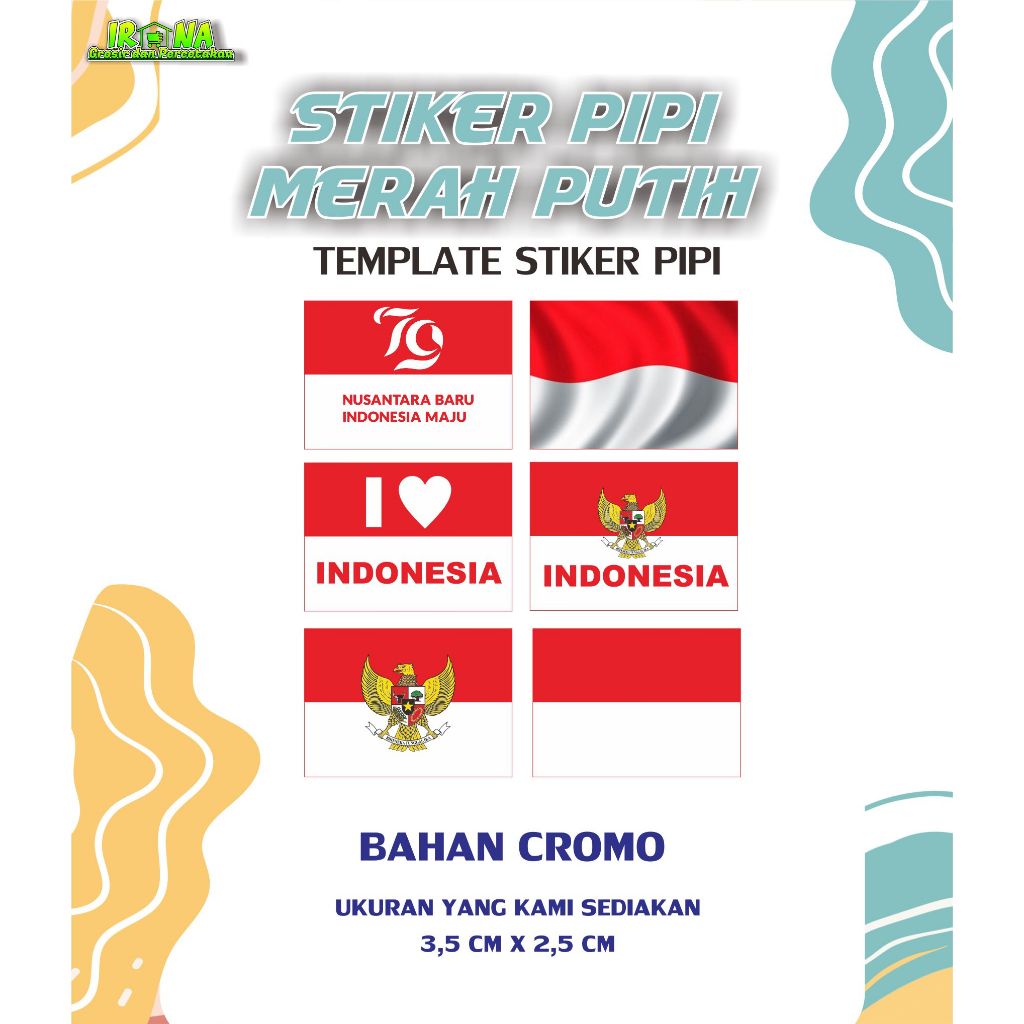 

STIKER PIPI MERAH PUTIH COCOK UNTUK LOMBA HUT RI, NONTON BOLA,DLL PACK ISI 100PCS