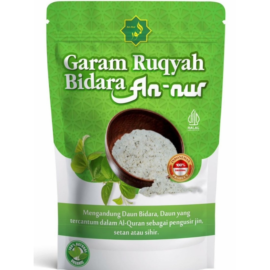 

Garam Asma Ruqyah Daun bidara AnNur 500gr Media penangkal Jin dan Sihir.