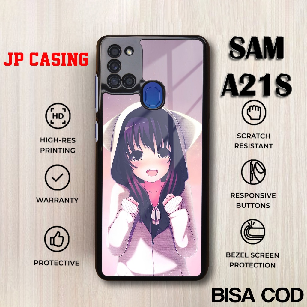 Case Samsung A21S Terbaru - Samsung A21S - Motif Cute anime - Bahan Hardcase Softcase Premium Glossy