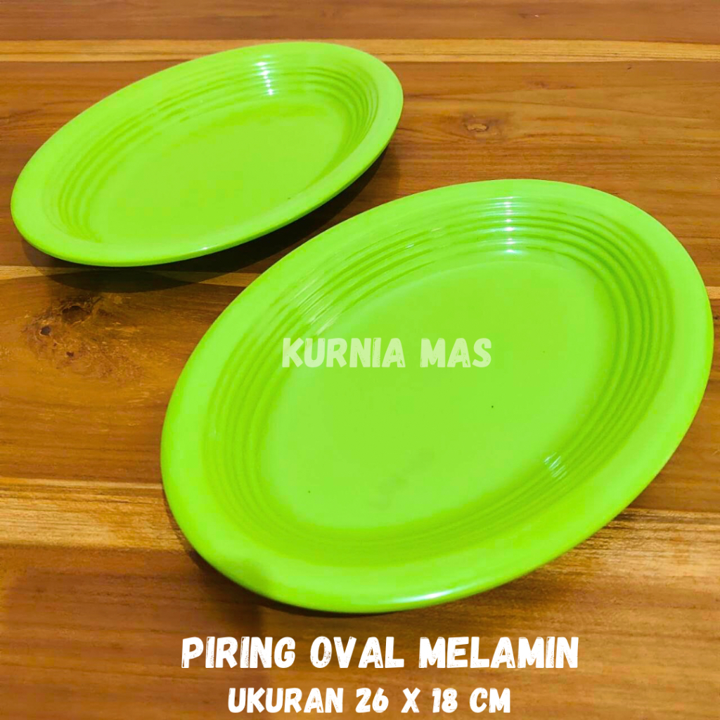 Piring Oval Melamin 10 Inch  Piring Saji Ulir Piring Melamin Wadah Saji Melamine