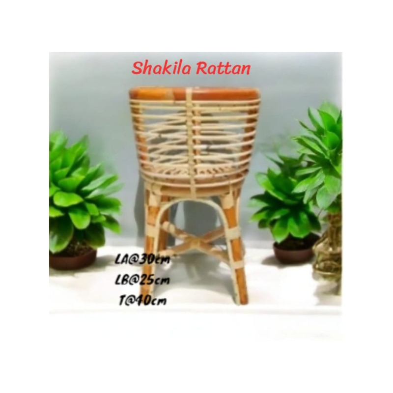 Standing pot Rotan alami FINISING Mengkilap/tempat Bunga dekorasi sudut ruangan