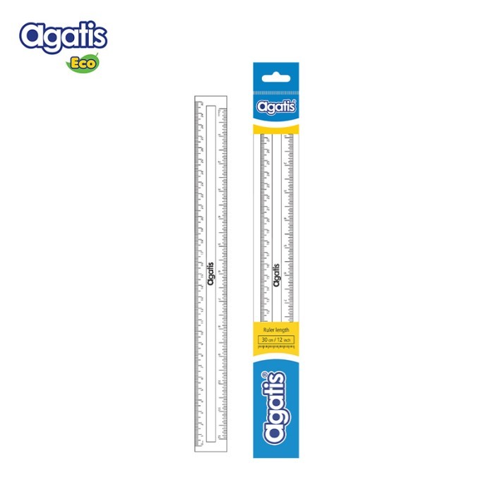 

Agatis Penggaris 15CM - 20CM - 30CM - Penggaris bening - Penggaris Transparant