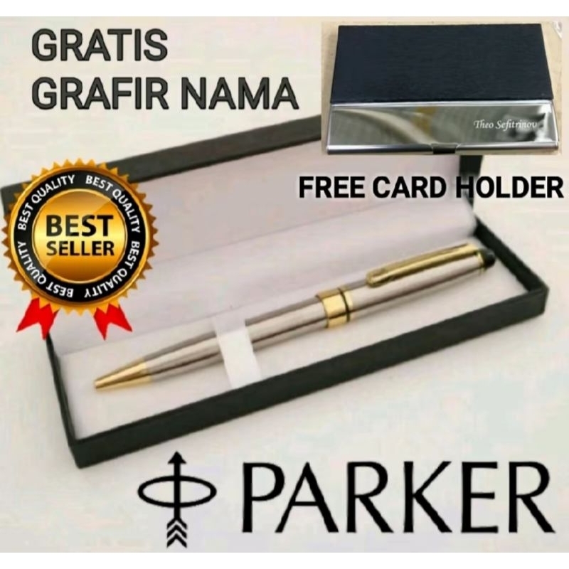 

Promo Bulpoint Best Seller Parker Mewah Dan Elegant 3 Warna Free Card Holder + Box Exclusive Free Grafir Nama/Logo