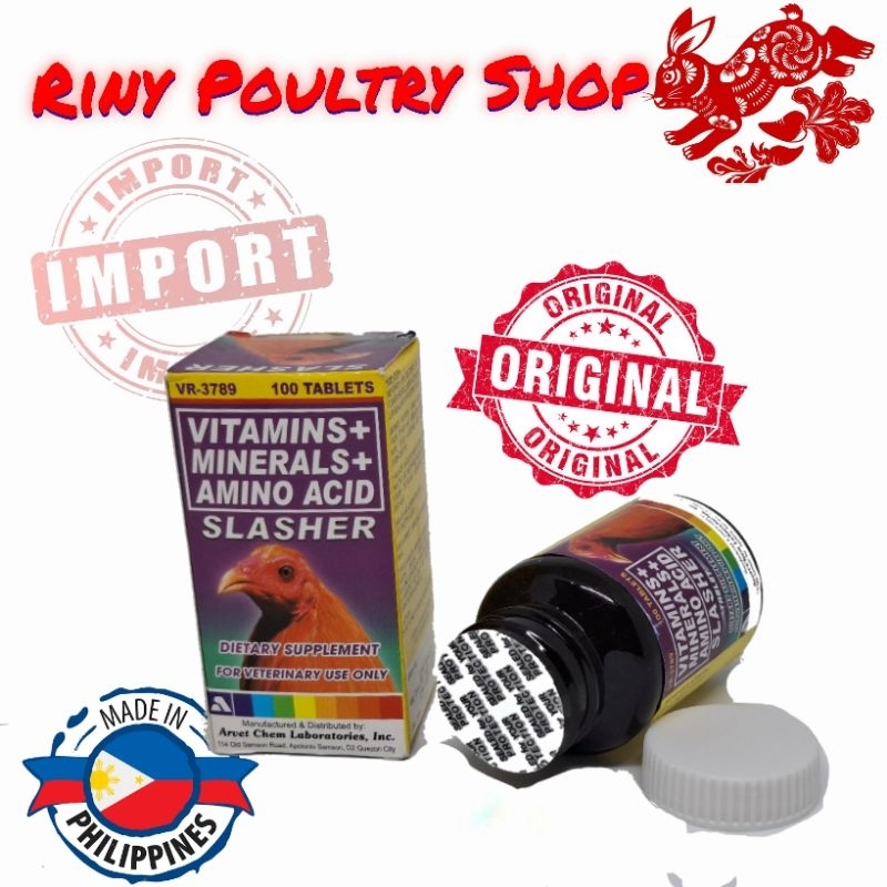 SLASHER Tablet Vitamin Ayam petarung