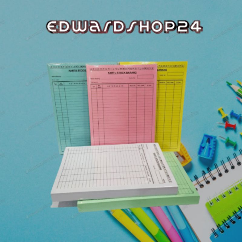 

Kartu Stock Barang ukuran A5