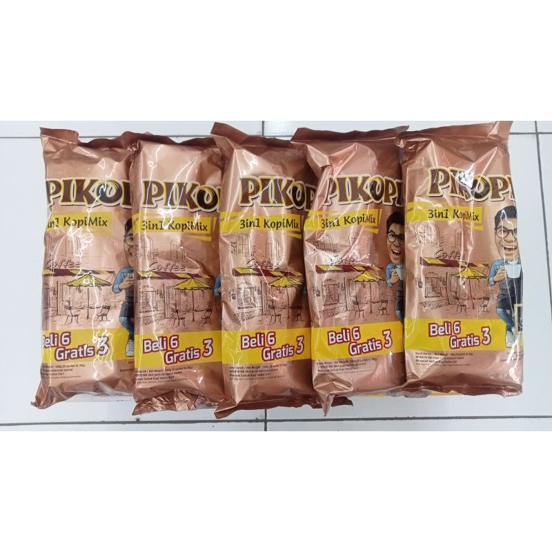 

Pikopi 3in1 Kopi Mix, gula aren, moccachino 1 Pack Isi 9