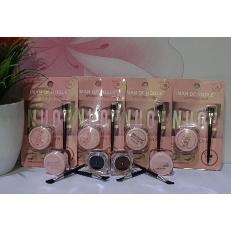 IMAN OF NOBLE Waterproof  Eyeliner + Eyebrow Gel