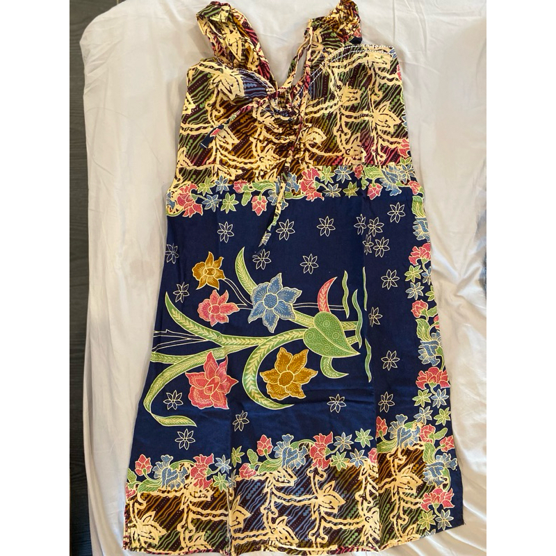 PRELOVED Sleveless Dress Batik / Mini Dress Batik / Daster Batik