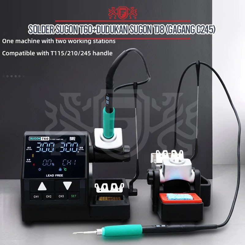 Solder Station Sugon T60​ Original / Dudukan Solder Sugon TJ8 / Solder Sugon T60 / Ektensi Sugon TJ8