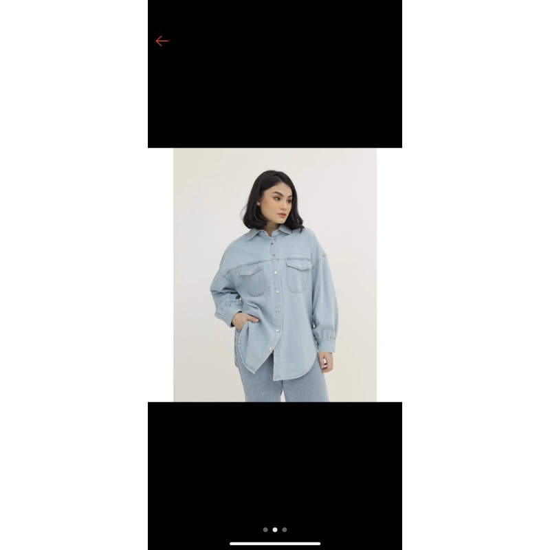 Geulis.id SOUKA TOP JEANS / ATASAN JEANS / ATASAN DENIM