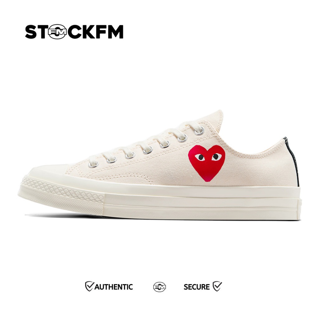 Converse CDG Play Chuck Taylor 70s Low White Little Heart Original