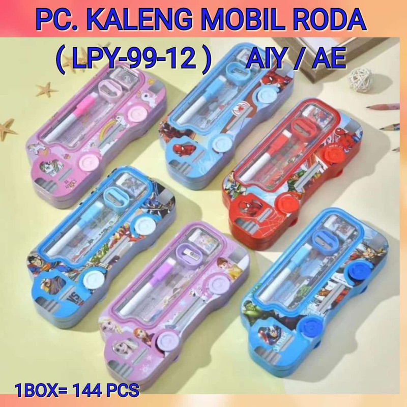 

Tepak Anak Lepak Pencil Case Tempat Penyimpanan Pensil Bolpoin Perlengkapan Sekolah Karakter Kaleng