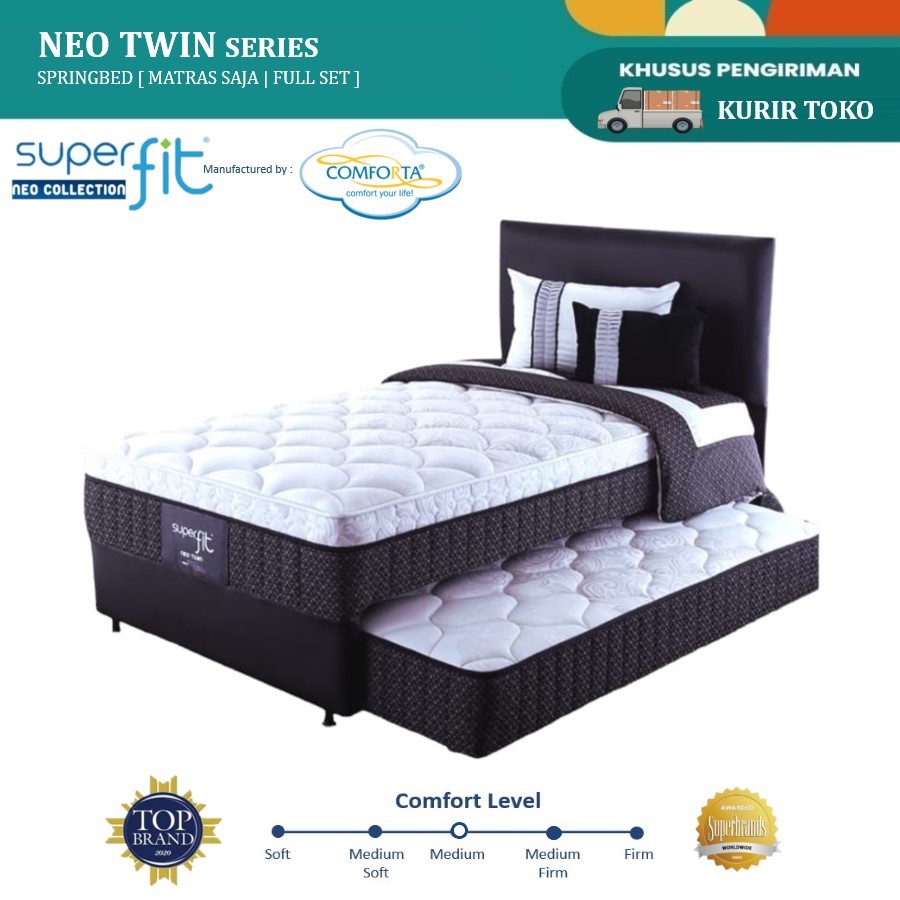 Bed Sorong COMFORTA SUPERFIT - NEO TWIN Kasur Spring Bed 2in1