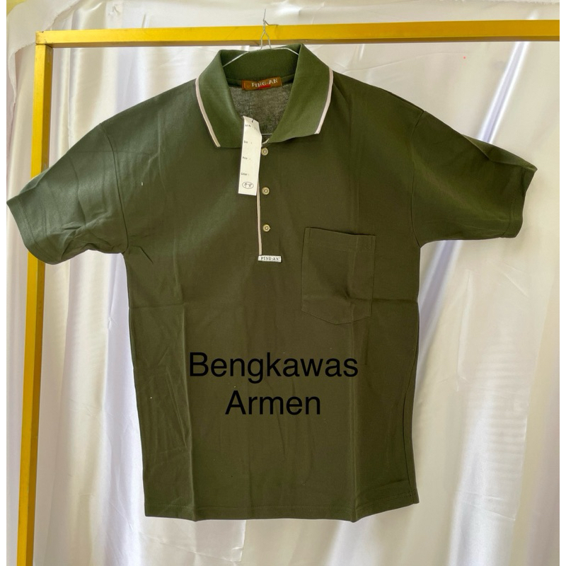 PING-AN - KAOS KERAH PRIA KOMBINASI LENGAN PENDEK KAOS POLO PING-AN KERAH T-SHIRT / KAOS KERAH PRIA 