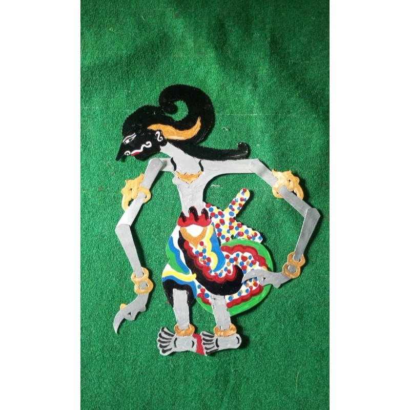wayang kertas duplek dengan tokoh arjuna