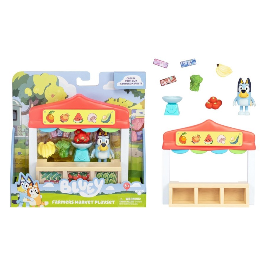Bluey Mini Playsets Farmers Market Playset