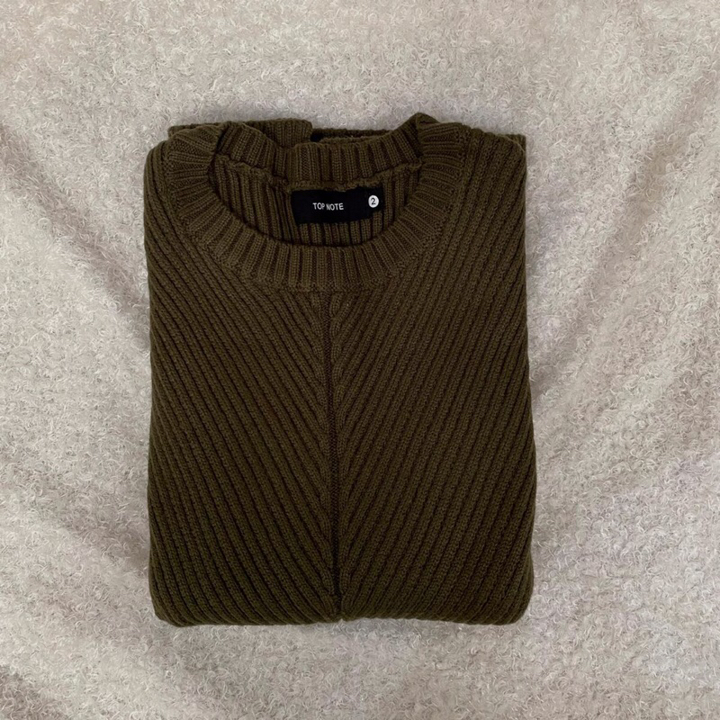 PRELOVED Vest Rajut Hijau Army