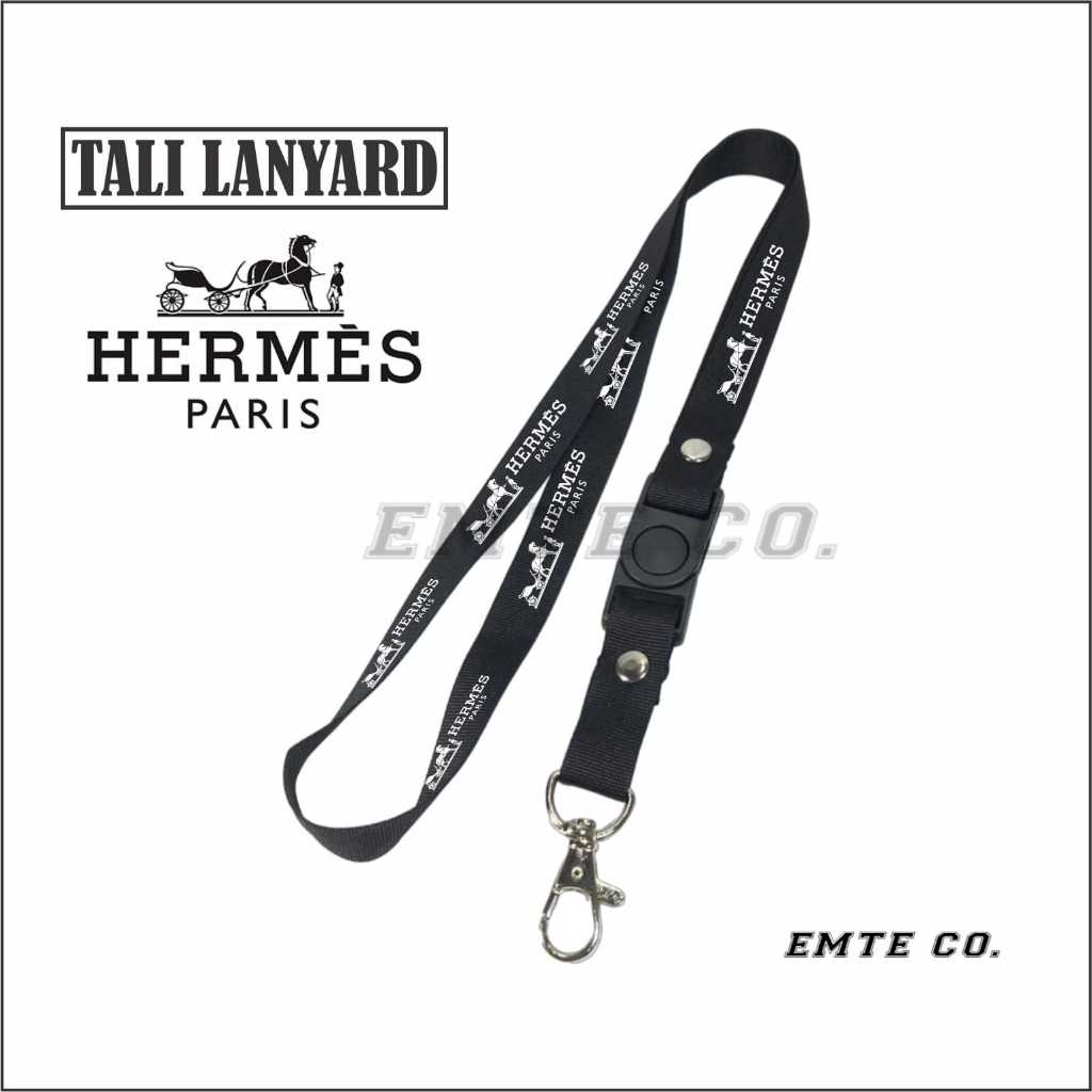 

LANYARD HERMES PARIS tali lanyard GANTUNGAN LEHER ID CARD/GANTUNGAN HP BISA COD