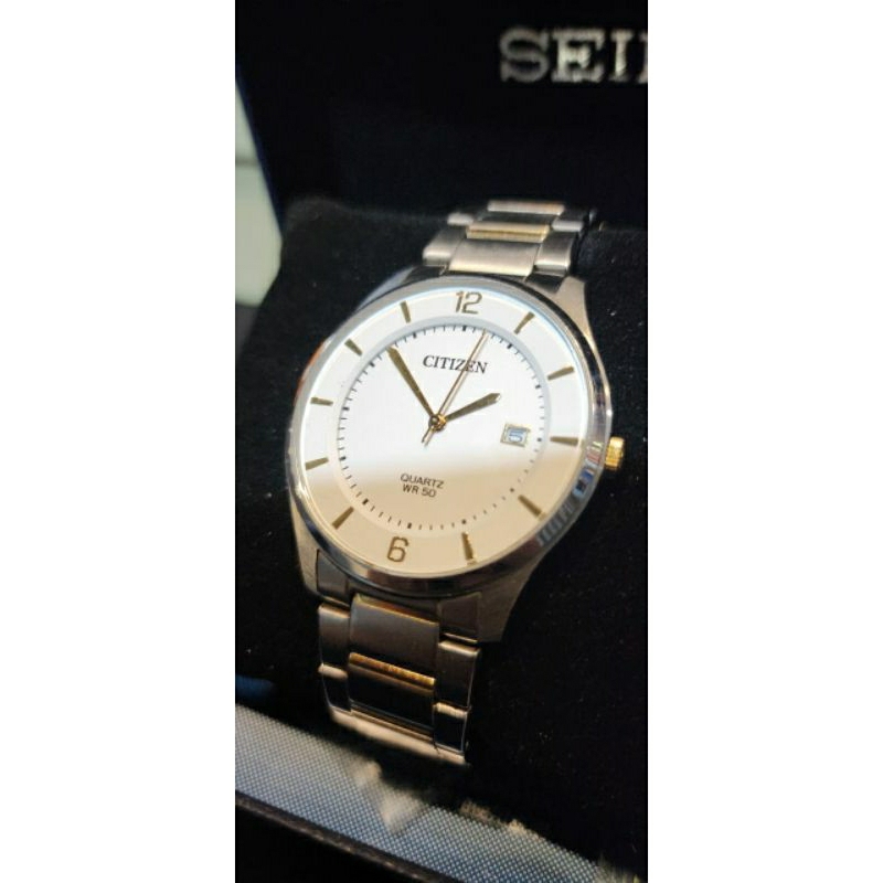 Jam tangan CITIZEN ORIGINAL NO BOX BEKAS TWO TONE WATCH BD0048-80A