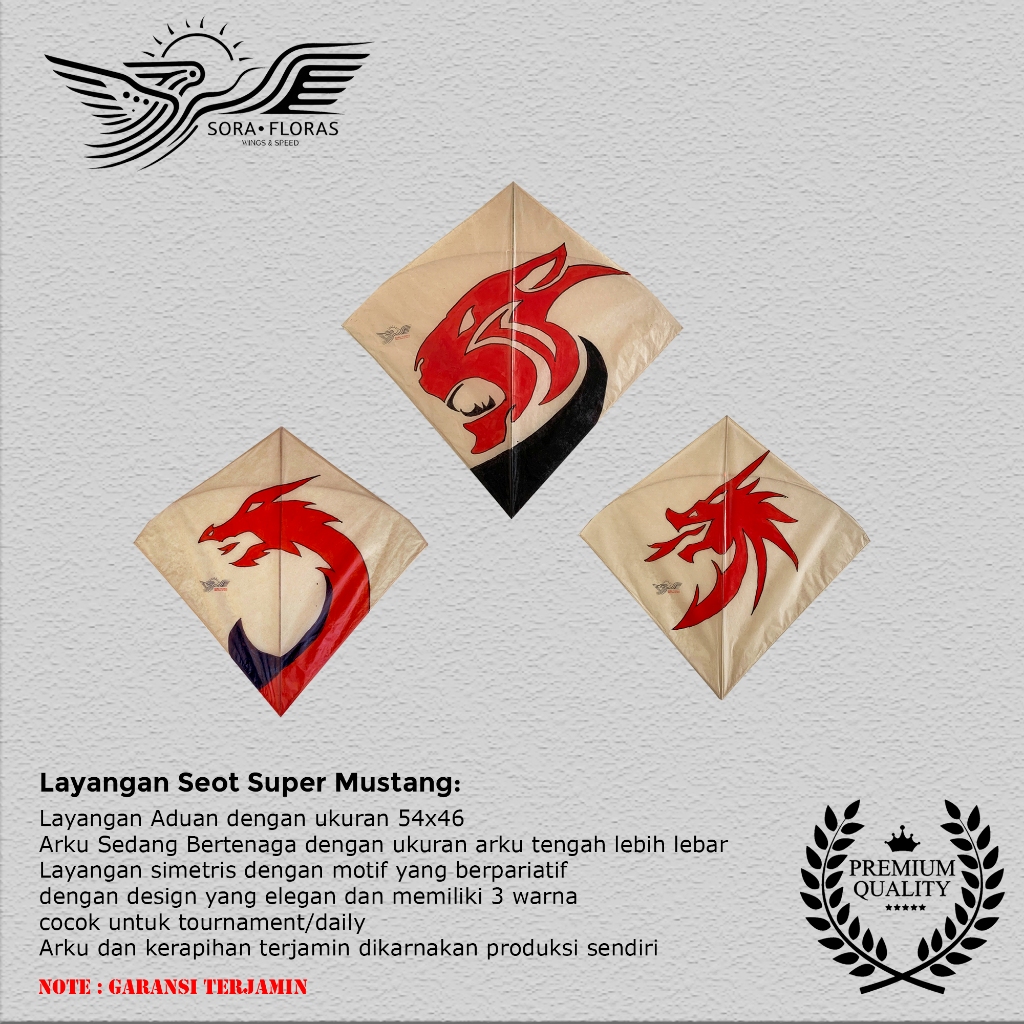 Layangan Seot Super Mustang Layangan aduan uk 54