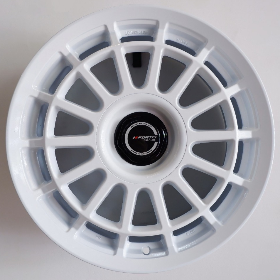 VELG MOBIL ORIGINAL FORTIS BY PAKO WHEELS PRW 17 BATUR R17 x 8 4H 114,3 ET 42 RACING WHITE