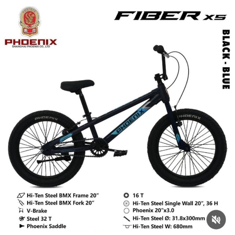 SEPEDA BMX UKURAN 20 PHOENIX FIBER X5