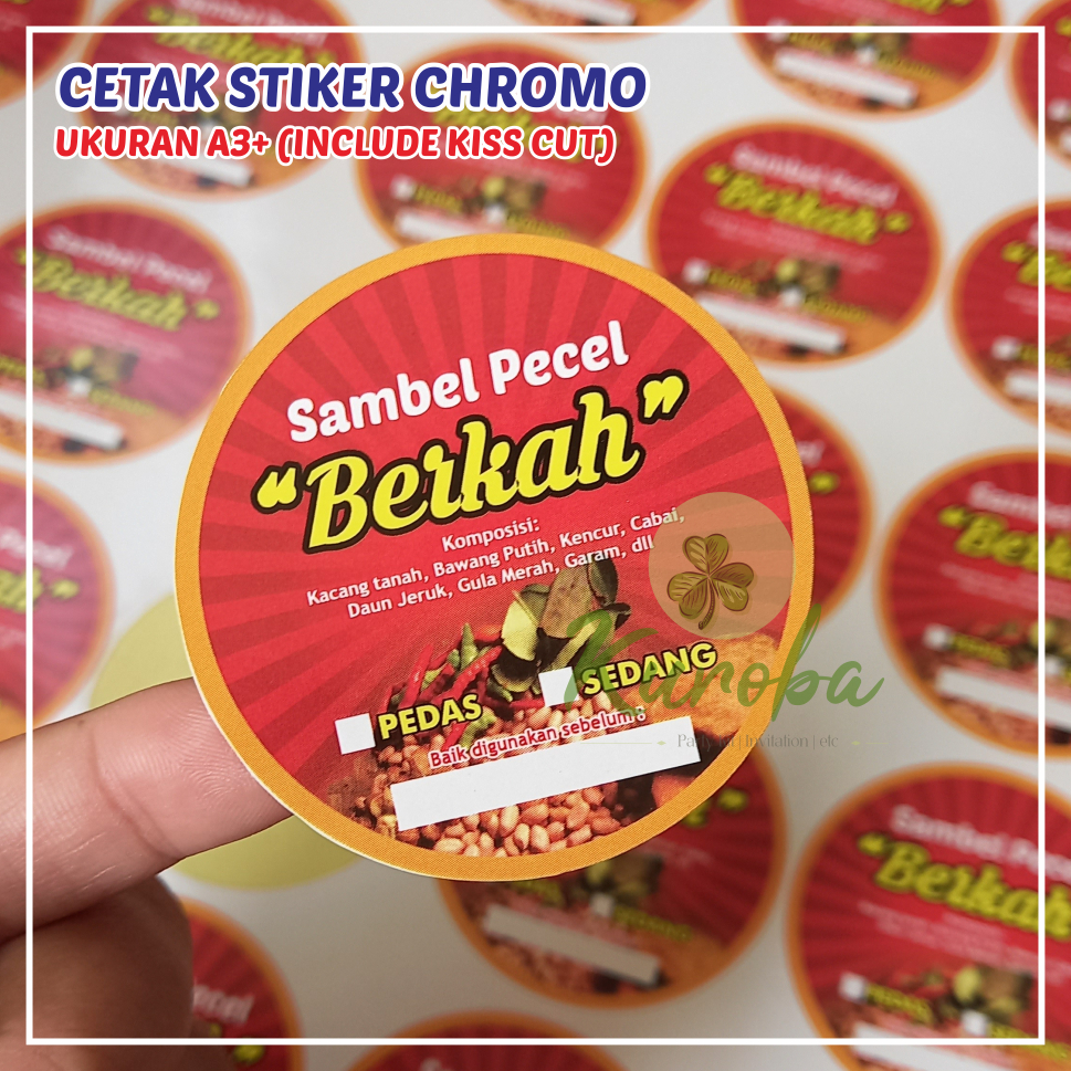

Stiker Chromo Label Produk Sambel Pecel