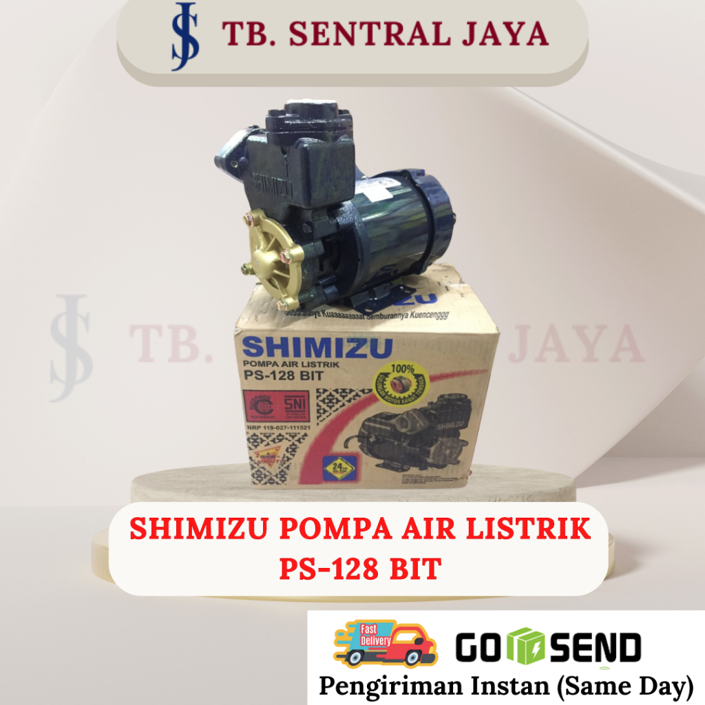Shimizu Pompa Air Listrik PS-128 BIT/Pompa Air Listrik Shimizu/Pompa Air Manual Shimizu