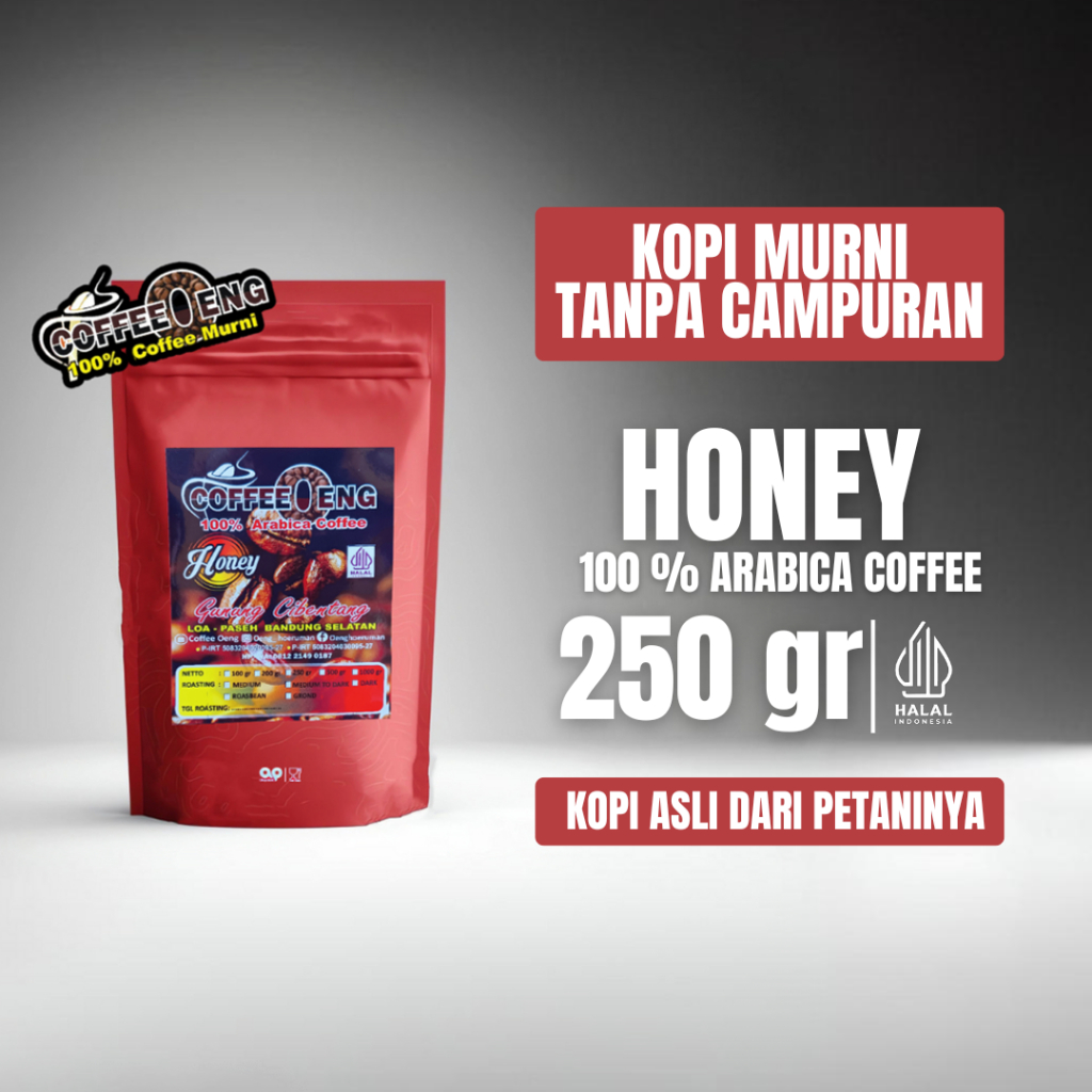 

COFFEEOENG 250 gr 100 % Arabica Coffee Honey Fresh Roasted