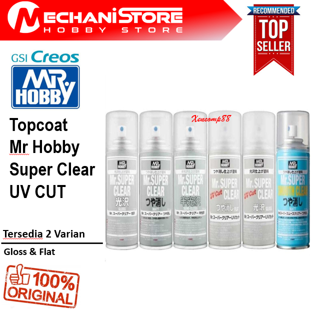 Mr Super Clear UV CUT Gloss - Topcoat Top Coat Gloss MR Hobby mrhobby coating coat glossy glos uvcut