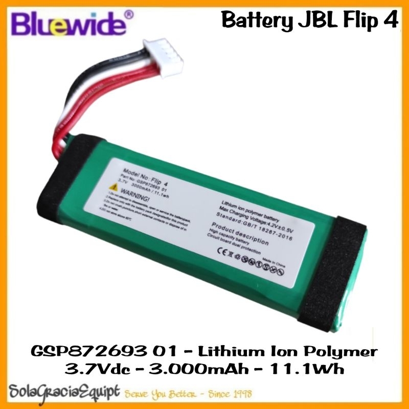 Bakulkuterjangkau Batre / Baterai / Battery Original Replacement Jbl Flip4 / Flip 4 Special Edition