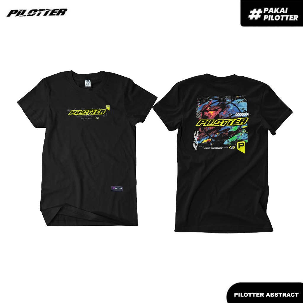KAOS PILOTTER ABSTRAK ORIGINAL FREE STIKER KAOS BRAND LOKAL KAOS PILOTTER ABSTRACT ORI KAOS BISA PAK
