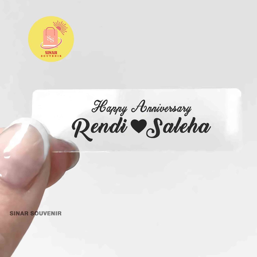 

Stiker Transparan Ultah Wedding Ucapan Terima Kasih Free Design