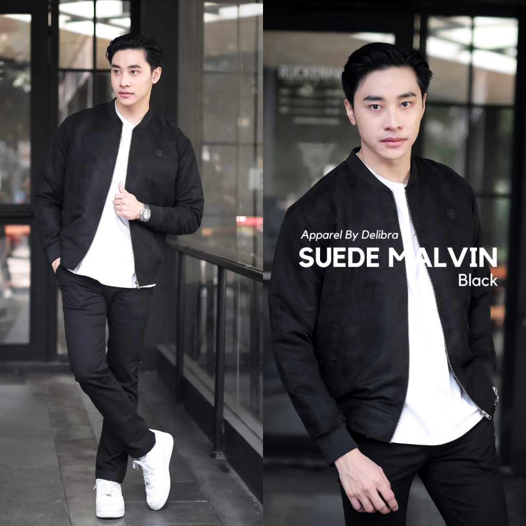 Delibra Jaket Suede Malvin Black